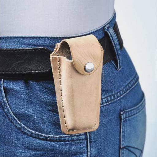 Canivete 3" Com Cabo Emborrachado E Bainha Em Couro CN-00130 em São José do Rio Preto, SP por Public Gráfica e Brindes