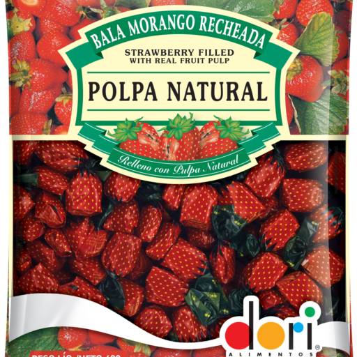 Comprar o produto de Bala Morango Recheada Dori em Alimentos e Bebidas pela empresa Eloy Festas em Jundiaí, SP por Solutudo