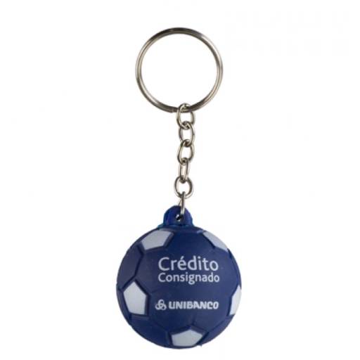 Chaveiro Bola Vinil oca c/ Pintura Futebol Personalizada em São José do Rio Preto, SP por Public Gráfica e Brindes