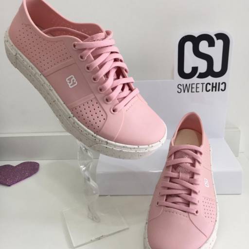 Comprar o produto de Tenis Kim Sweet Chic Rosa em Sapatênis pela empresa Missy Plastic Shoes em Bauru, SP por Solutudo