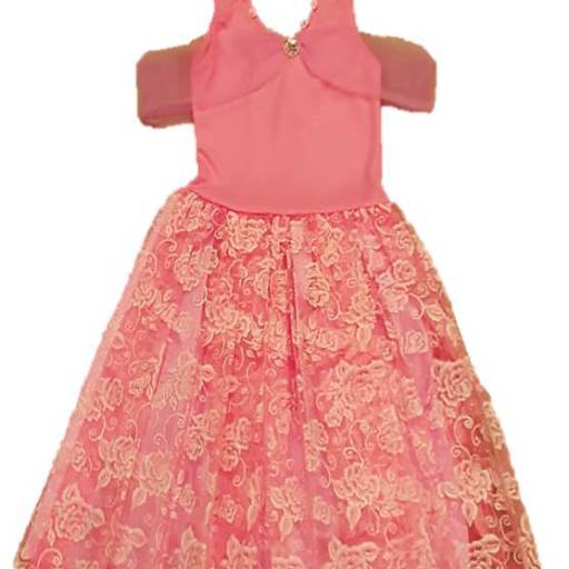 2741 - Princesa rosa infantil (tamanho 6) em Tietê, SP por Fantasia & Folia