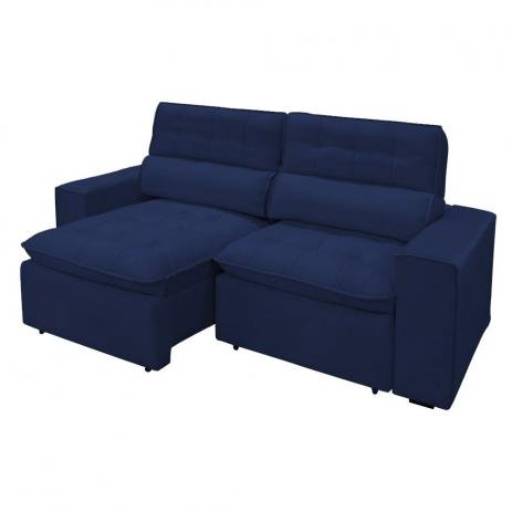 Estofado Belofort Atenas 2,30m Azul por Móveis Brasil