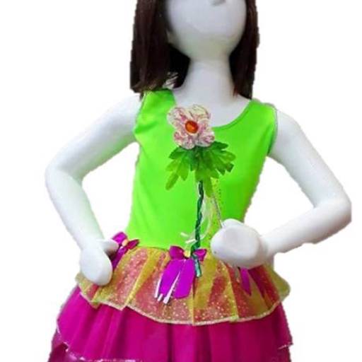 Comprar o produto de 2692 - Fada verde e rosa infantil (4 a 8) em Fantasia Infantil Feminina pela empresa Fantasia & Folia em Tietê, SP por Solutudo