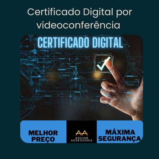 Comprar o produto de Certificado Digital por Videoconferência  em Certificados Emitidos por Videoconferência pela empresa Aguiar Contabilidade, Certificado Digital e Softwares de Automação em Botucatu, SP por Solutudo