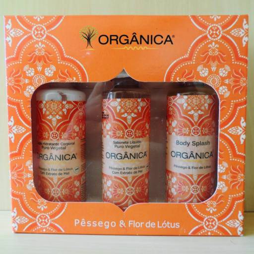 KIT ORGÂNICA TRI SET PÊSSEGO E FLOR DE LÓTUS por Farmagris