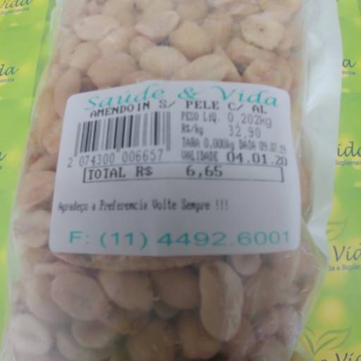 Amendoin sem pele  por Saúde e Vida