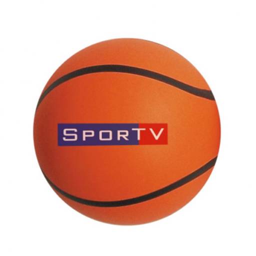 Bolinha Anti Stress vinil oca c/ pintura Basquete Personalizada em São José do Rio Preto, SP por Public Gráfica e Brindes