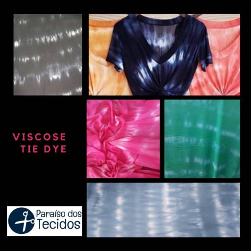 Comprar o produto de Viscose Tie Dye  em A Classificar pela empresa Paraíso dos Tecidos em Americana, SP por Solutudo