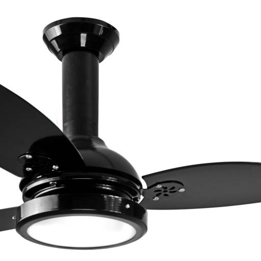 Ventilador de teto preto 