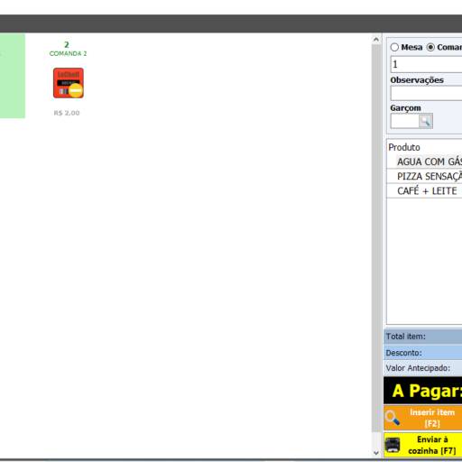 Cadastro de Comandas - Permite a visibilidade dos consumos  de seus clientes de forma ágil.