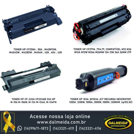 toner e cartuchos de impressoras
