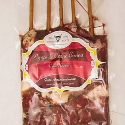 Comprar o produto de Espeto de Carne Bovina Com Bacon em Espetos Bovinos pela empresa Líder Carnes • Delivery de Carnes em Atibaia e Região em Atibaia, SP por Solutudo