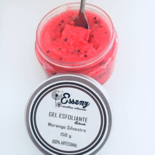 Gel Esfoliante Morango Silvestre 320g por Essenz Cosméticos Artesanais