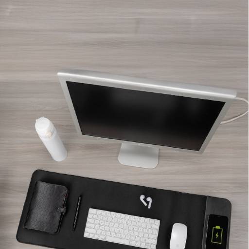 Desk Pad Com Carregador Por Indução