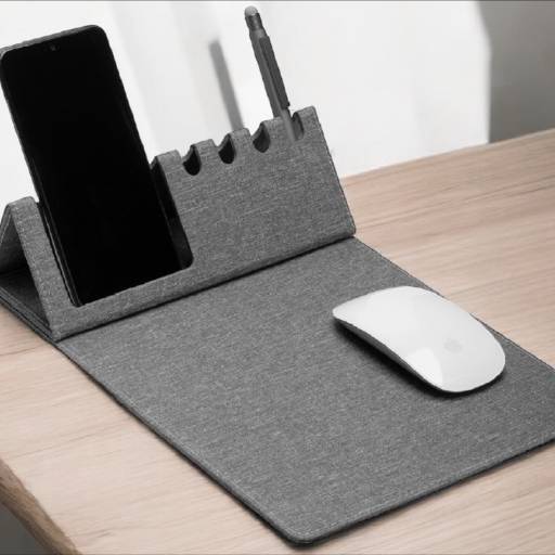 Mouse Pad Com Suporte Celular E Caneta