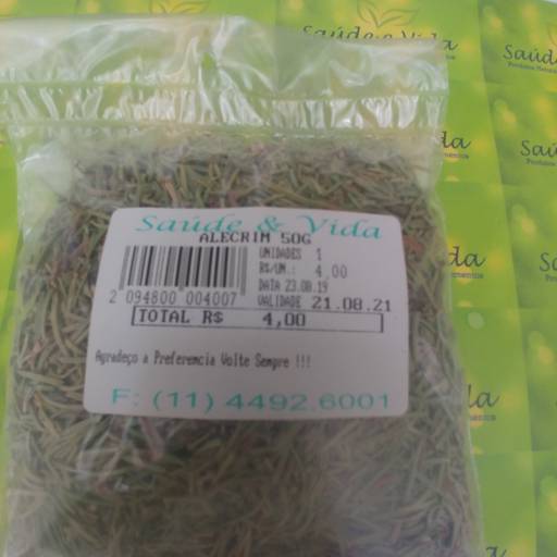 Alecrim 50g por Saúde e Vida
