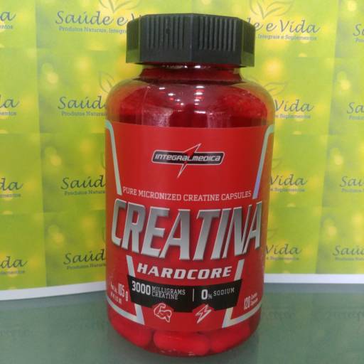 Creatina Hardore- Integral Medica 120 Caps  por Saúde e Vida