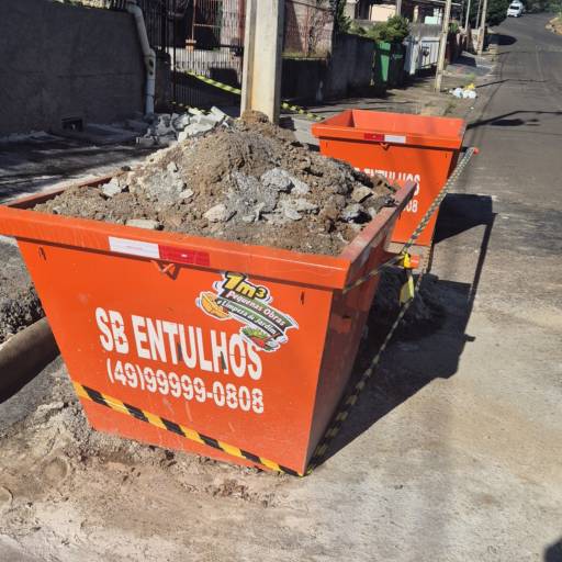 Caçamba de entulhos 1m³ em Caçador, SC