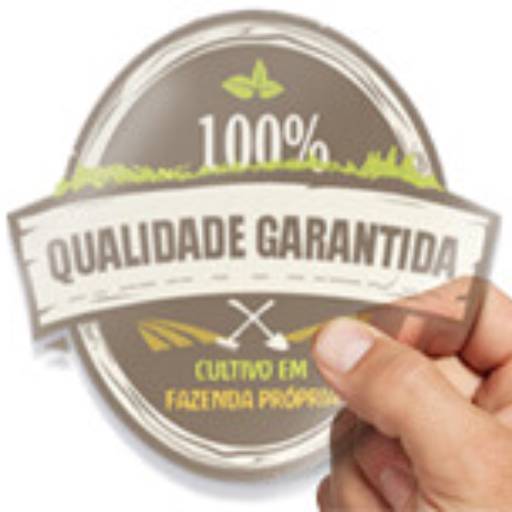 RÓTULO BOBINA FOLHA - VINIL TRANSPARENTE COM TINTA BRANCA em São José do Rio Preto, SP por Public Gráfica e Brindes