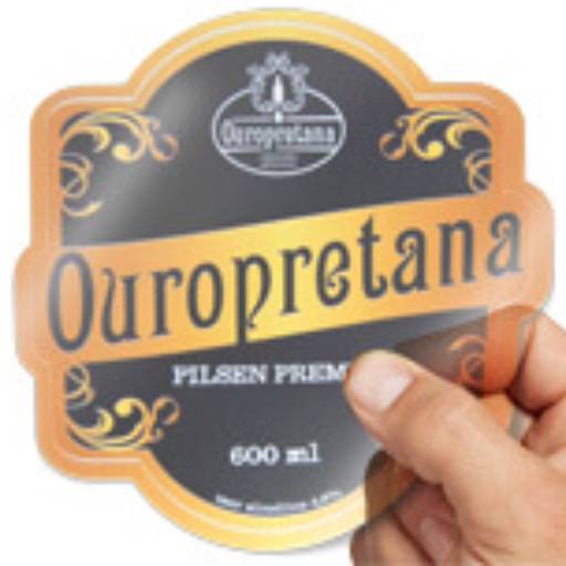 RÓTULO BOBINA FOLHA - VINIL TRANSPARENTE COM TINTA BRANCA em São José do Rio Preto, SP por Public Gráfica e Brindes