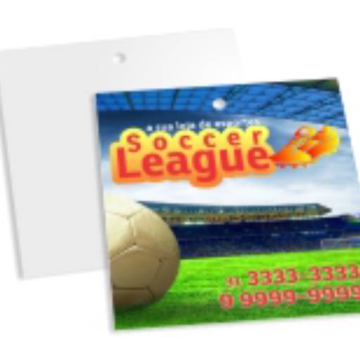 TAGS PADRÃO FURO - COUCHÊ 275G - SEM VERNIZ em São José do Rio Preto, SP por Public Gráfica e Brindes