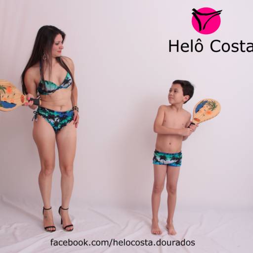 Biquíni mãe e filha/o por Helô Costa