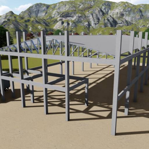 Construção de edifícios industriais em Cascavel, PR por MLD Engenharia e Construções