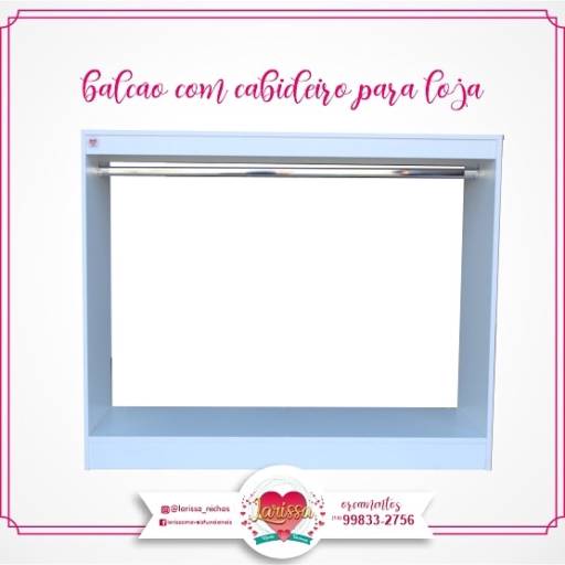 Balcão Expositor com Cabideiro em Bauru, SP por Móveis Fábrica de Sonhos Bauru