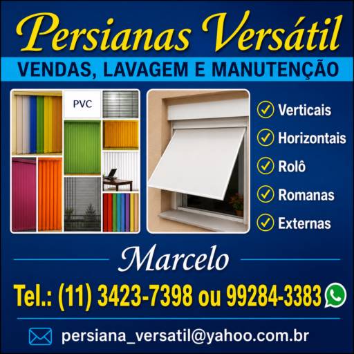 Persianas integradas externas em São Bernardo do Campo