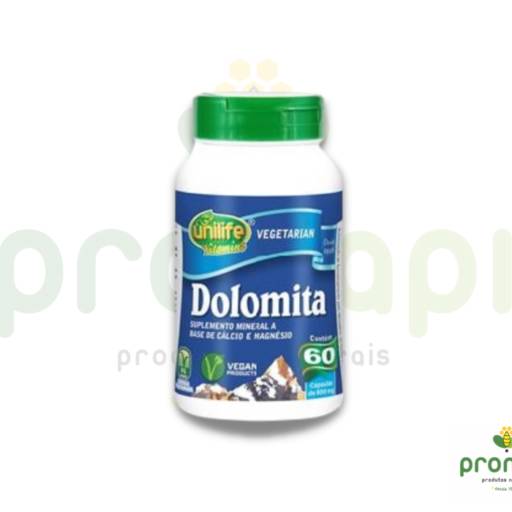 Comprar o produto de Dolomita Cápsulas Unilife 120 Cápsulas em Magnésio pela empresa Pronapi Produtos Naturais em Foz do Iguaçu, PR por Solutudo