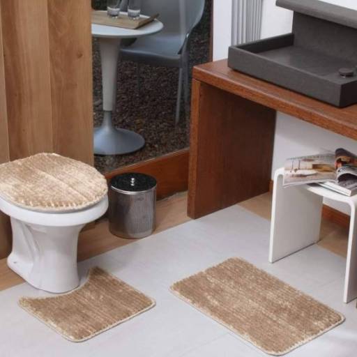 Jogo de banheiro 3 peças Provence Bege