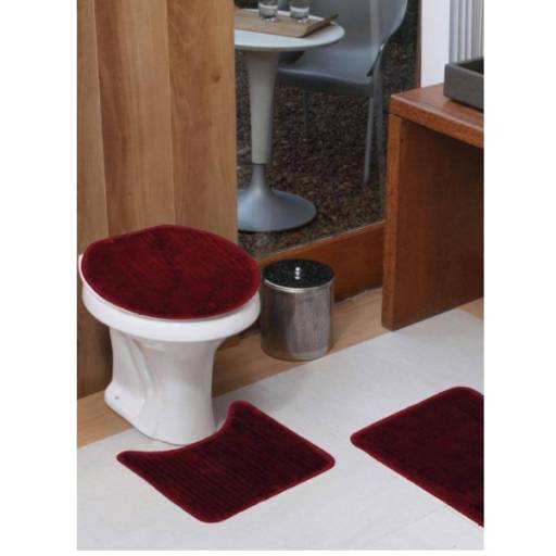 Jogo de banheiro 3 peças Provence Cereja