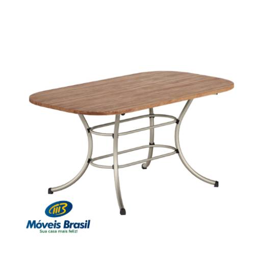 Mesa Carraro 1547 Oval por Móveis Brasil