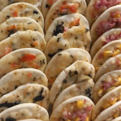 Mini pizza marguerita e corn bacon