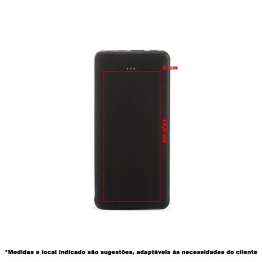 06005 Power Bank 10.000mAh com Indicador LED em São José do Rio Preto, SP por Public Gráfica e Brindes