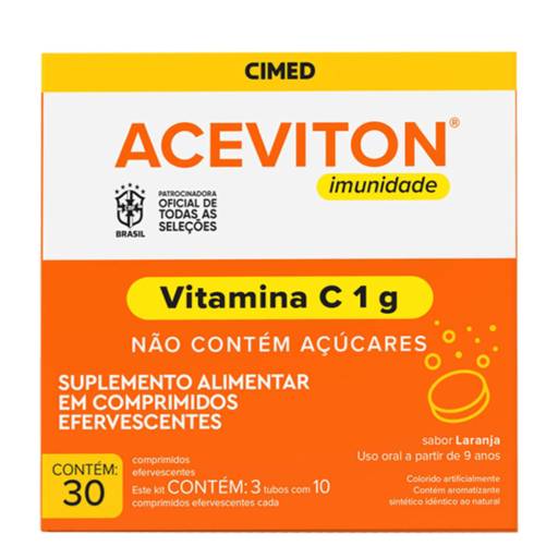 Vitamina C Efervescente + Zinco Aceviton 