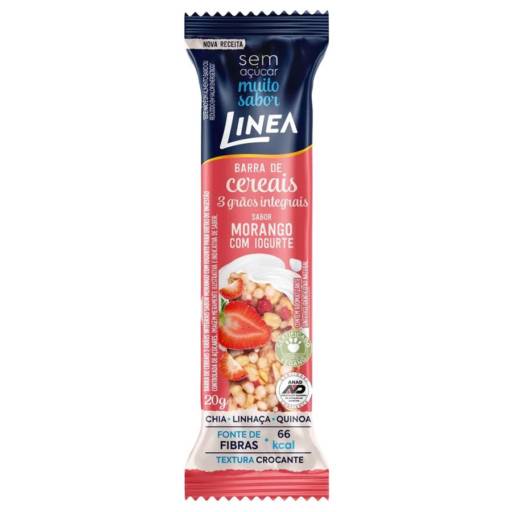Barra de Cereal de Morango com Iogurte 20g - Linea
