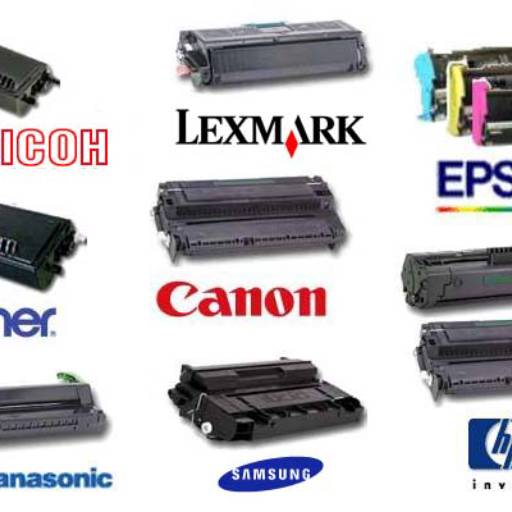 Toner para impressora laser monocromática e colorida.