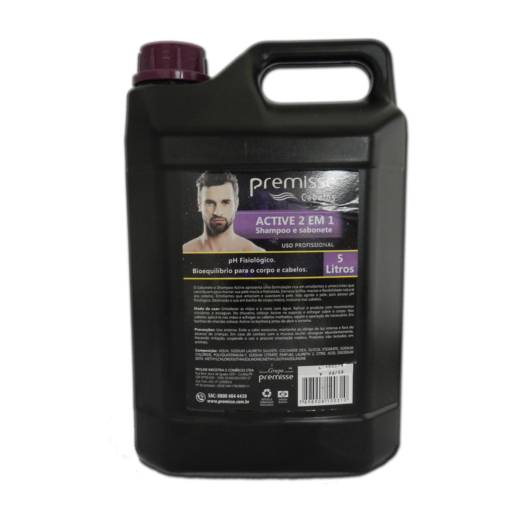 Sabonete Liquido active Premisse 5 litros em Foz do Iguaçu, PR por EmbalaFoz
