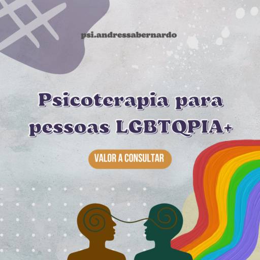 Comprar o produto de TERAPIA PARA PESSOAS LGBT+ em Psicologia pela empresa Psicóloga Andressa Bernardo | Online e Presencial em Botucatu, SP por Solutudo
