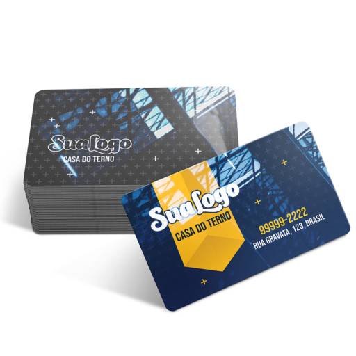 CARTÕES DE VISITA PVC CRISTAL 0,50MM BRANCO em São José do Rio Preto, SP por Public Gráfica e Brindes