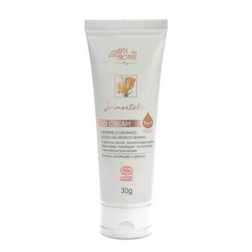 BB Cream claro Immortelle 30g - ARTE DOS AROMAS por Cuidados da Mata - Cosméticos Naturais e Veganos