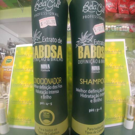 Extrato de Babosa- Shampoo e Condicionador por Saúde e Vida