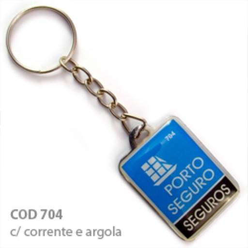 Chav. Chapinha Metálica COD 704 - Chapinha 3,7x2,7cm em São José do Rio Preto, SP por Public Gráfica e Brindes