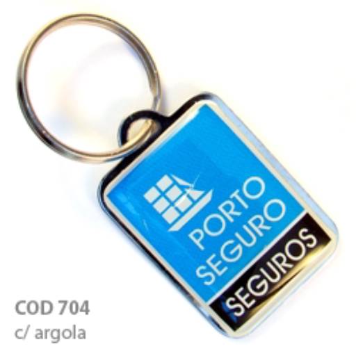 Chav. Chapinha Metálica COD 704 - Chapinha 3,7x2,7cm em São José do Rio Preto, SP por Public Gráfica e Brindes