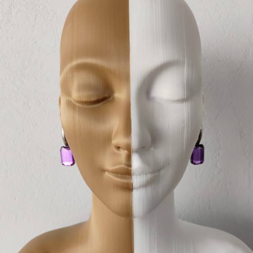Comprar o produto de 	 Brinco pedra lilas aço inox semi joia  - Rp em Roupas e Acessórios pela empresa Loja Ego 3 p - Roupas e Acessórios Femininos em Botucatu, SP por Solutudo
