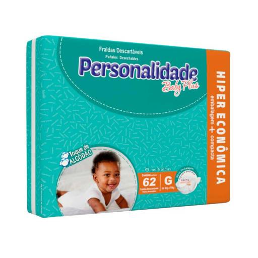 Comprar o produto de Fralda Personalidade baby plus hiper econômica em Fraldas pela empresa Farmácia Preço Justo - Três Lagoas em Foz do Iguaçu, PR por Solutudo