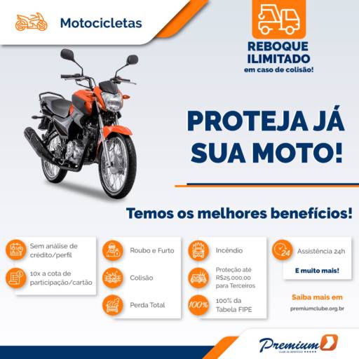 Proteção Premium Clube - Categoria Moto em Botucatu, SP por Premium Clube de Benefícios