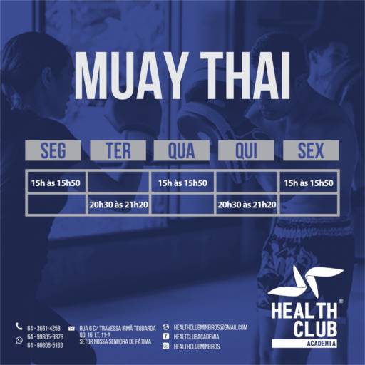 Aula de Muay Thai por Health Club Academia