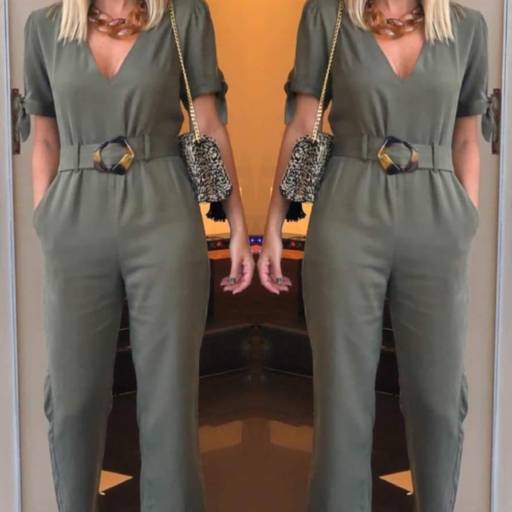 Macacão Pantacourt de Viscose (Semelhante a esse Disponível na Cor Preta e Tamanho: 44) em Bauru, SP por Blessing Store 